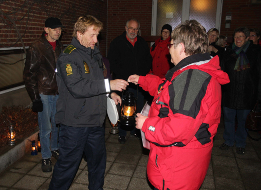 Stemningsfuld velkomst til Fredslyset