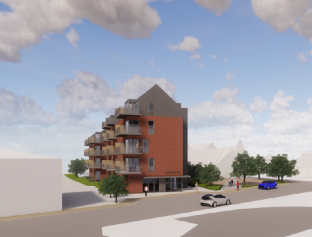 Revideret boligprojekt for Torvet 5 i offentlig høring