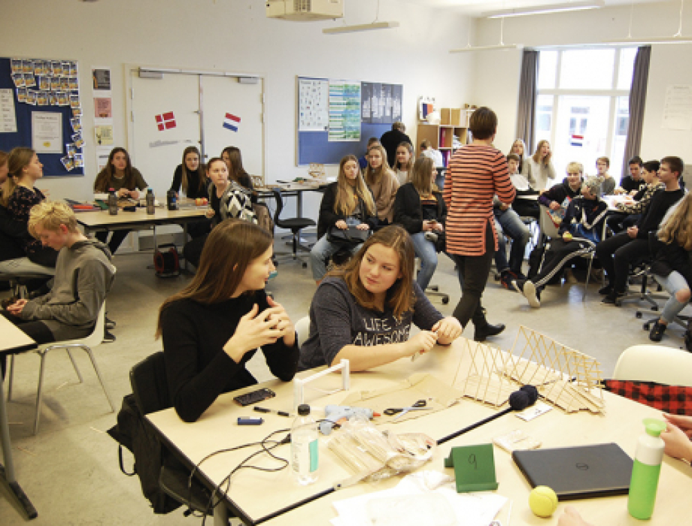 Hollandsk skoleklasse  gæstede Stjærskolen