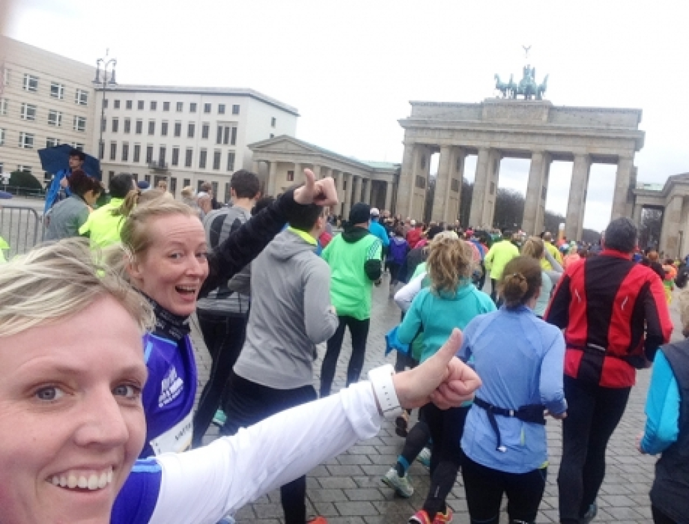 Harlev viste flaget ved Berlin Halvmarathon