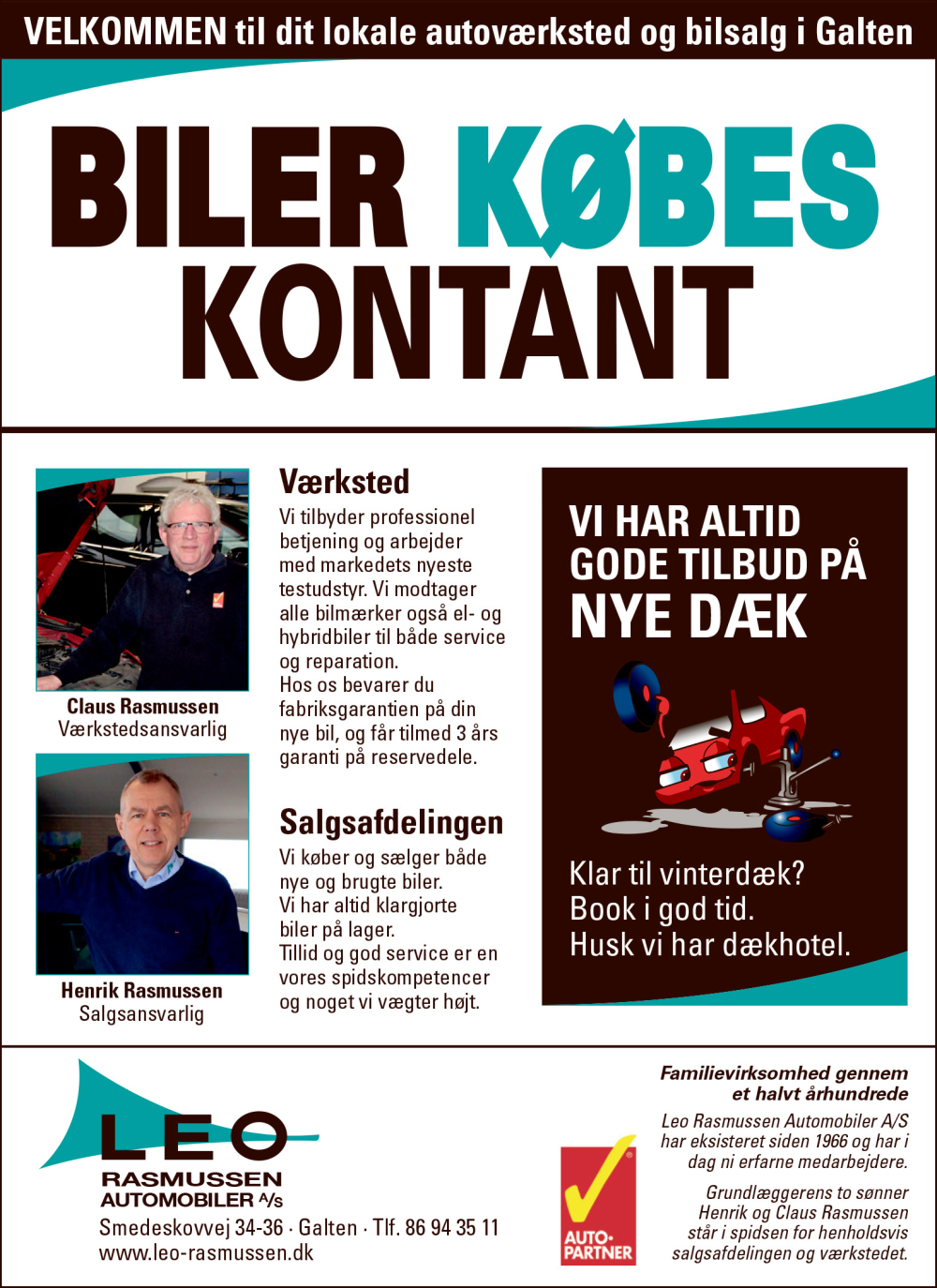 Leo Rasmussen Automobiler